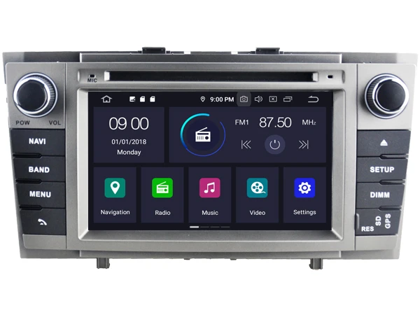 Мультимедийный видеопроигрыватель OTOJETA 7 дюймов Android 10 0 для TOYOTA AVENSIS 2008 2013 GPS 2din