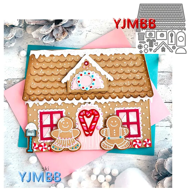 

YJMBB New Lovely And Beautiful House Metal Cutting Dies Scrapbook Album Paper DIY Card Craft Embossing Die Cutting