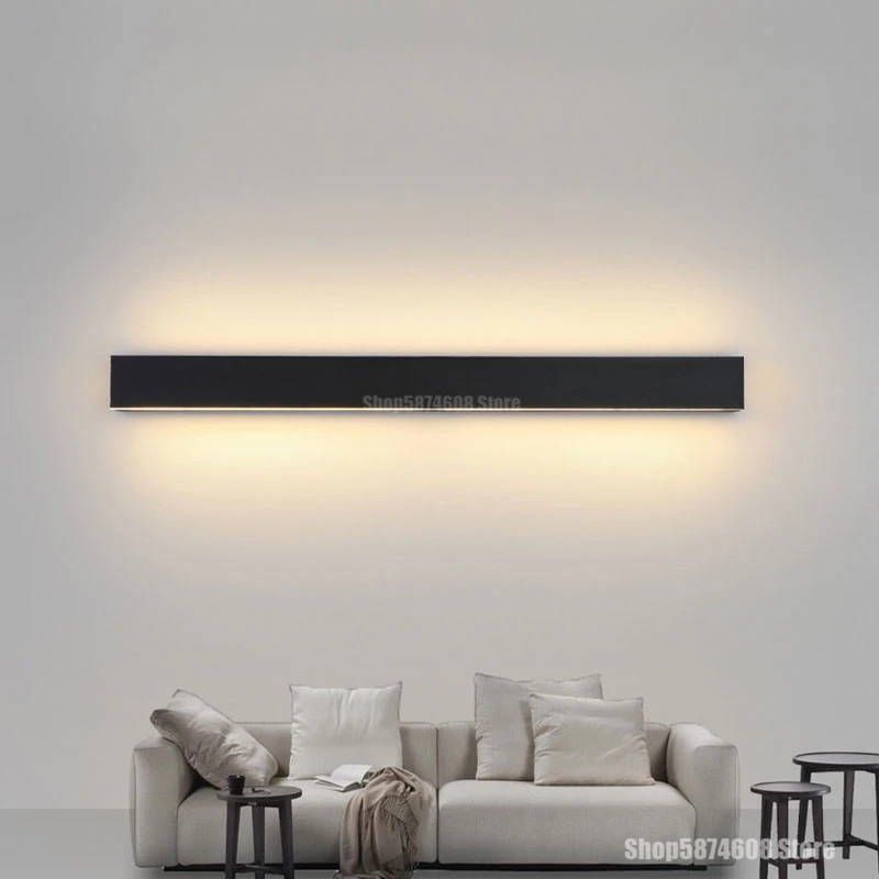 Современный светодиодный настенный светильник скандинавские длинные полосы