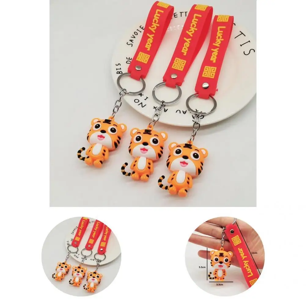 

Keyring Holder Lovely Shape Cute Keychain Traditional Style Tiger Keychain