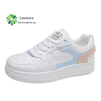 2021 leosoxs sprsum new maka breathable casual sports ladies vulcanized rubber sole pu vamp fashion trends thick bottom shoes