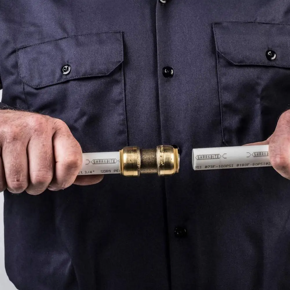 

Straight Coupling Pipe Fittings Push 1/2 Lead-free Compression oil Tube Fitting Compression Ferrule Tube brass Brass Pipe C9A4