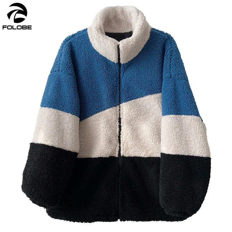 

2020 vintage Lamb Wool Jacket Female Long Sleeve Lapel Collar Casual Coat For Women Plus Loose Thick Winter Fashion