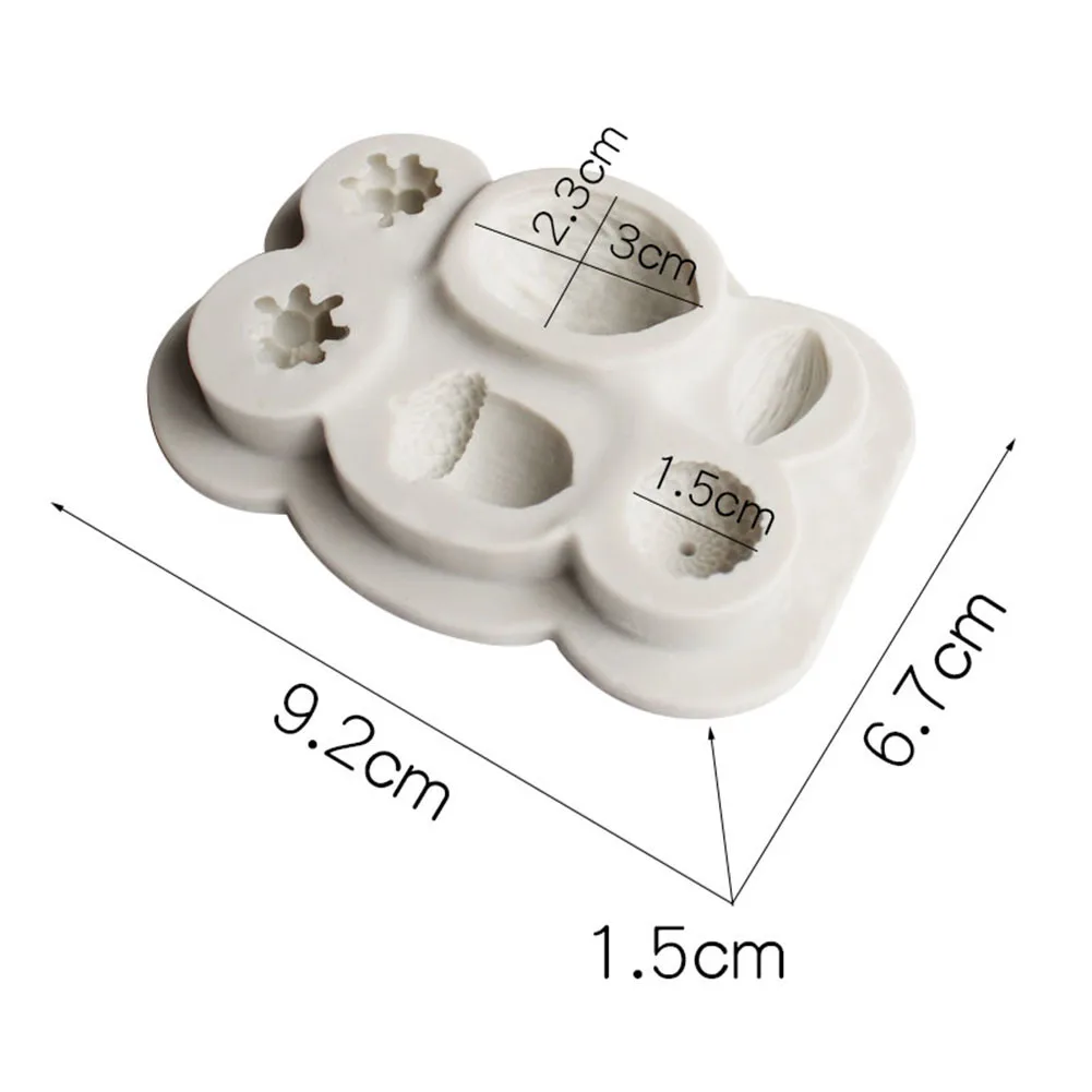 

Nuts Shape DIY Fondant Cake Chocolate Decor Silicone Mold Baking Kitchen Tool silicone mold cake decorating tools Cake Mold
