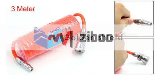 

3Meters Polyurethane Pipe Quick Connector Coiled PU Air Pneumatic Tube 8mm x 5mm