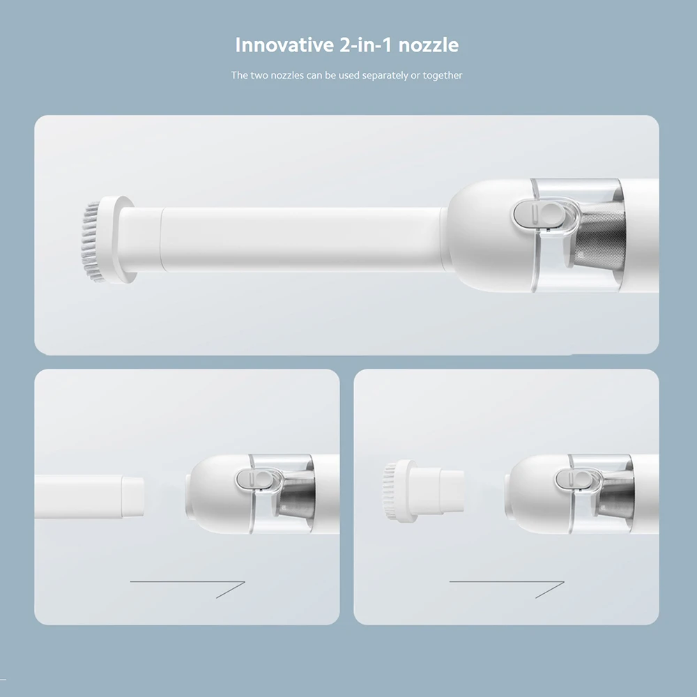 

Xiaomi Mi Mini Car Vacuum Cleaner 13000Pa Wireless Handheld Vaccum For Home Desktop Cleaning Portable Vacuum Cleaner HEPA Car