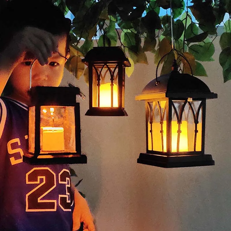 Творческий солнечный светильник орнамент пластиковый абажур ночной Светильник