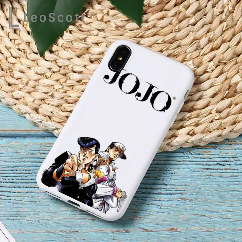 

JoJo Bizarre Adventure Phone Case Candy Color for iPhone 11 12 mini pro XS MAX 8 7 6 6S Plus X 5S SE 2020 XR