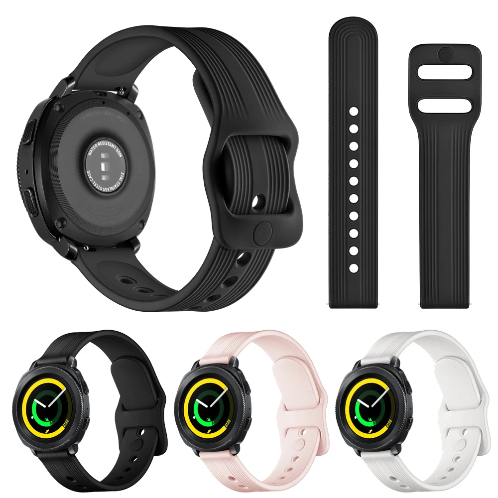 

Ремешок силиконовый для смарт-часов Samsung Gear, 20 мм
