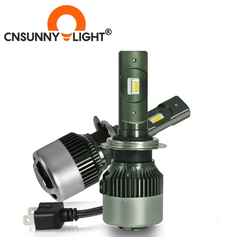 CNSUNNYLIGHT трехцветный светодиодный фонарь для автомобиля H7 H4 H11 9005 9006 9012 H1 H3 H8 Foglight