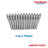 stainless steel insert arrow point 12pcs archery arrow head 70 grains for 4 2mm arrow shaft