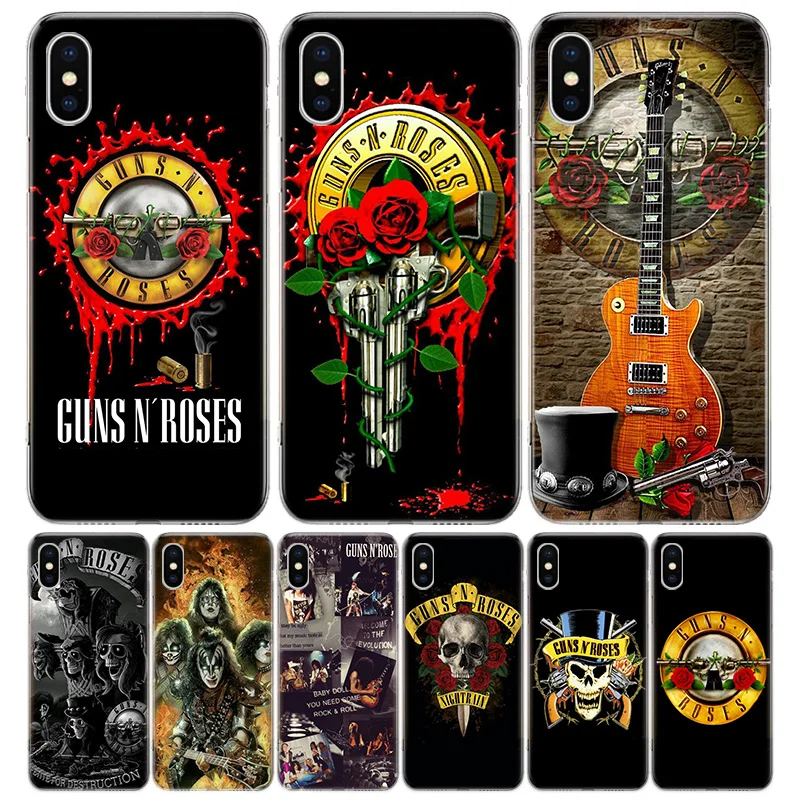 

Guns N Roses Good Time Silicon Call Phone Case For Apple iPhone 11 13 Pro Max 12 Mini 7 Plus 6 X XR XS 8 6S SE 5S + Cover Coque