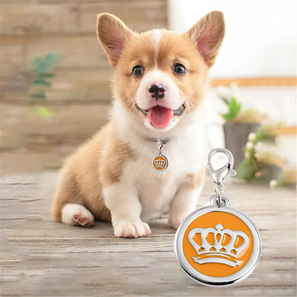 

1pc Personalized Cat ID Tag Free Engraving For Kitten Collar Pet Charm Name Pendant Necklace Accessory