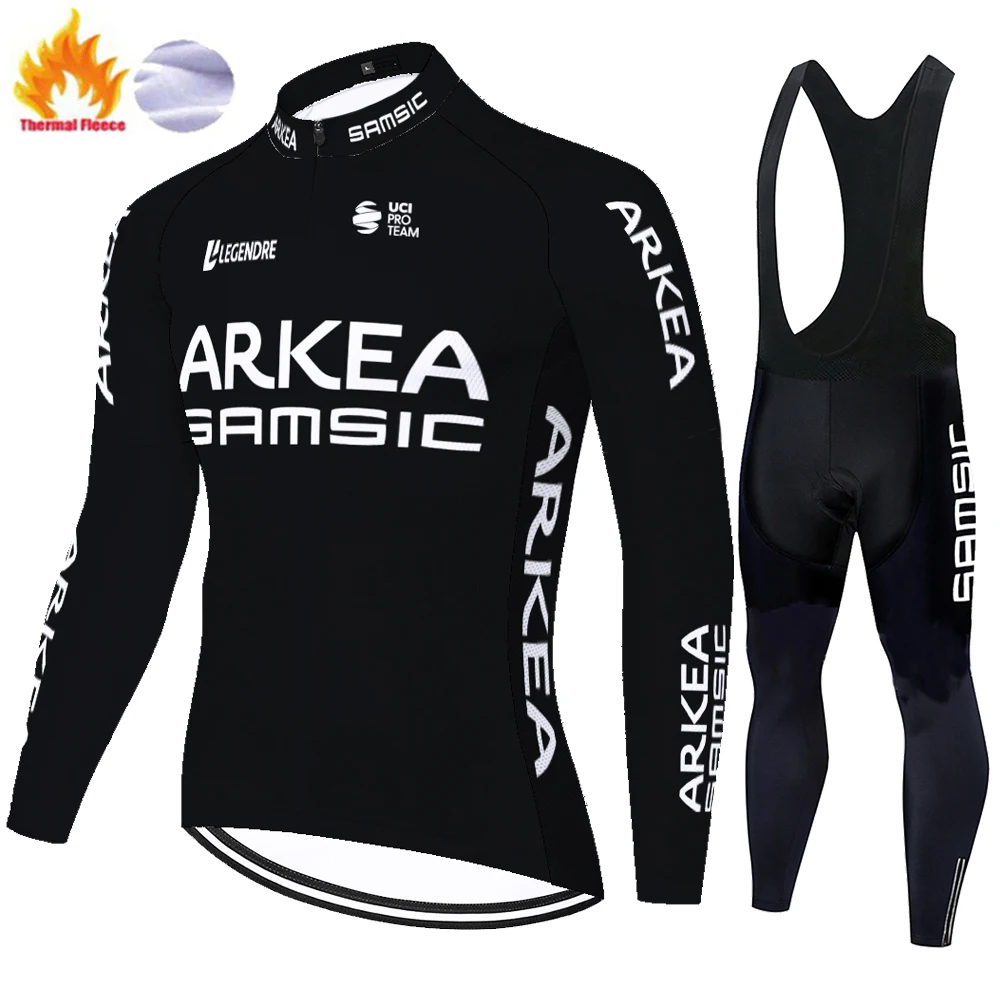 ARKEA SAMSIC Team 2020 зимний велосипедный комплект ciclismo Мужской трикотажный костюм с