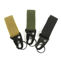 tactical accessory buckle nylon hook keychain webbing molle buckle outdoor hanging belt clip buckle travel kit high stength