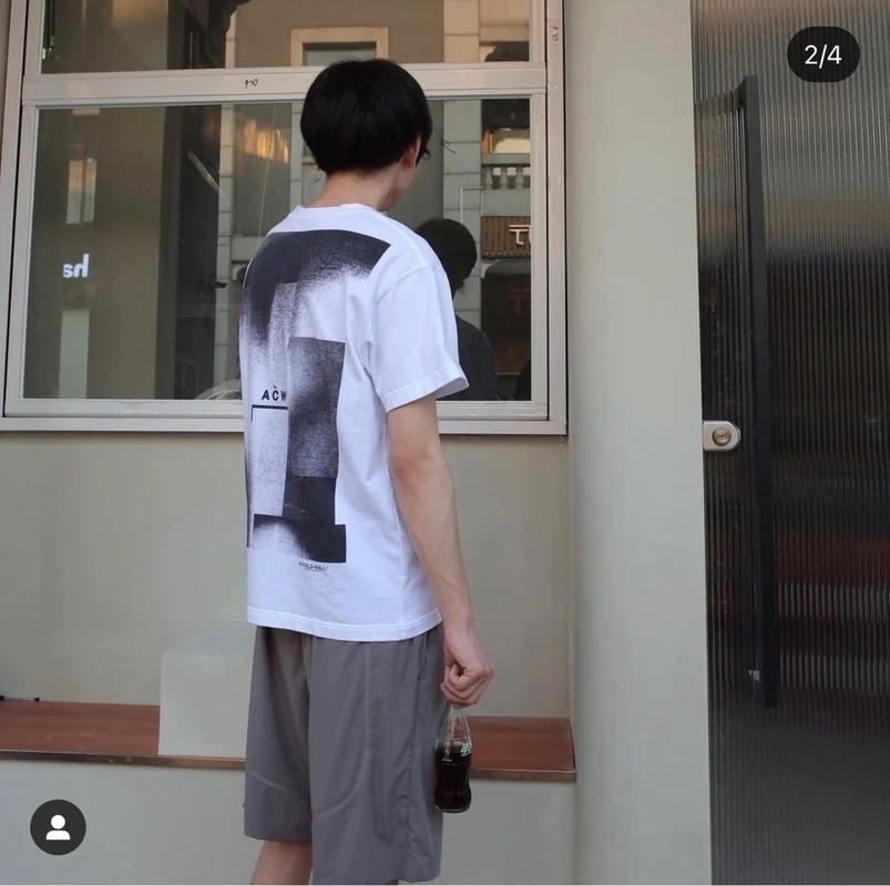 

A-COLD-WALL T-shirt Men Women Geometric Graffiti Spray-painted Letter Print Loose T-shirt Fashion Trend Short-sleeved ACW Tshirt