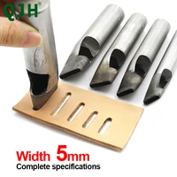5mm67891011121314mm diy drilling bit leather craft puncher flat hole punch maker cutter chisel tool set