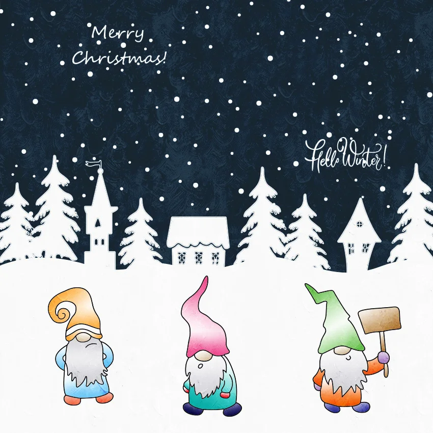 11x16 см Пасхальные эльфы прозрачные печатные штампы силиконовые марки валик для