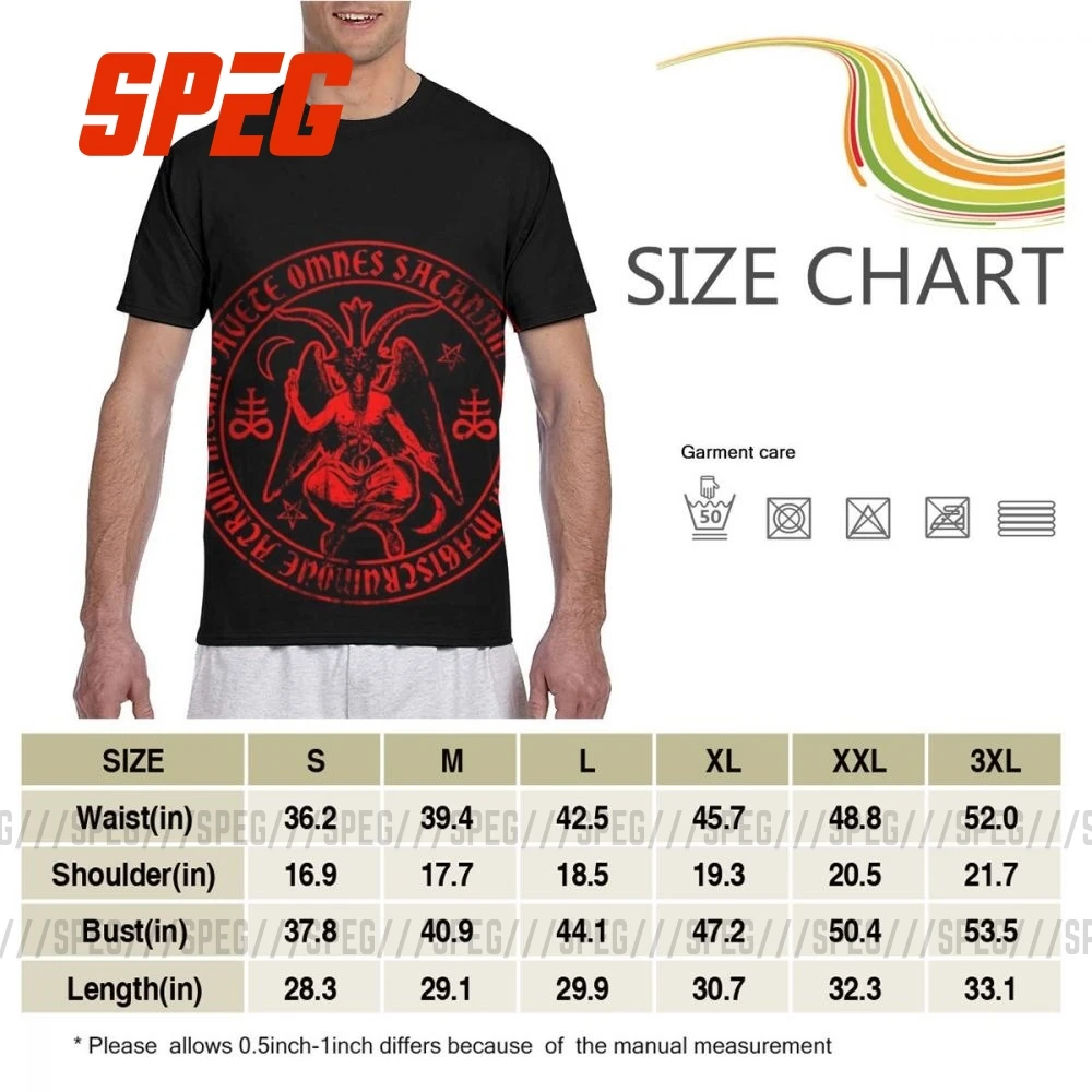 

Fun Satanic Baphomet T-Shirts for Men All Over Print Full 3D Polyester T Shirt Satanism Evil Devil Hell Satan Tees Adult Clothes