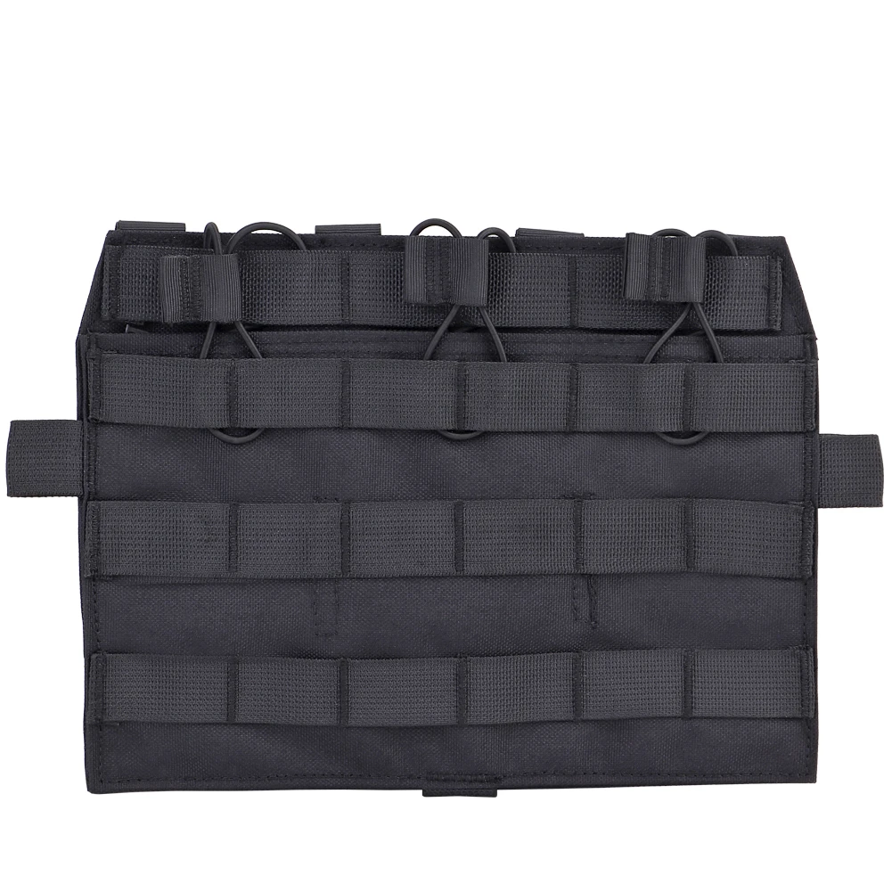 

Tactical Detatchable Front Plate Triple Magazine Pouch 5.56 M4 MOLLE Panel for AVS JPC Vest Airsoft Hunting Accessories Nylon