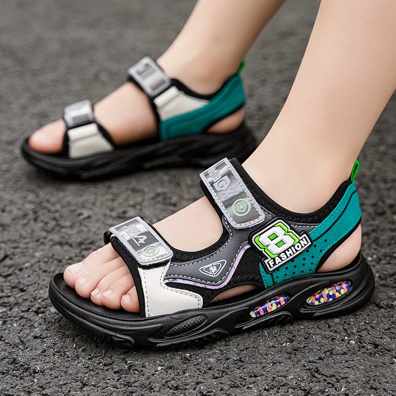 

Kids Sandals Casual Travel Boys Beach Shoes Comfortable Soft Children's Sandals Lightweight EVA Sole Summer Footwear