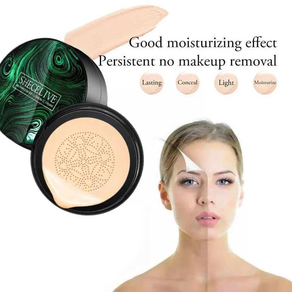 BB Cream Mushroom Air Cushion CC Foundation Oil-control Waterproof Concealer Makeup Cosmetics Face Long lasting C0N0 |