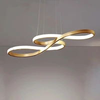 modern led pendant light golden for dining table living room nordic loft hanging lamp kitchen room home indoor light fixtures