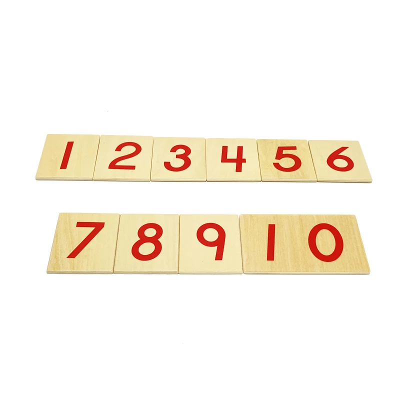 Juguete Montessori para beb&eacute;, tarjetas y contadores, n&uacute;meros de matem&aacute;ticas, educaci&oacute;n para la primera infancia, entrenamiento preescolar, juguetes para ni&ntilde;os-5