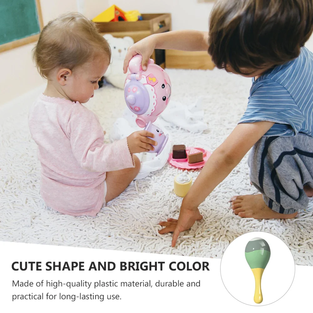 

1Pc Baby Sand Hammer Handle Rattle Rattle Bell Infant Hand Shaker