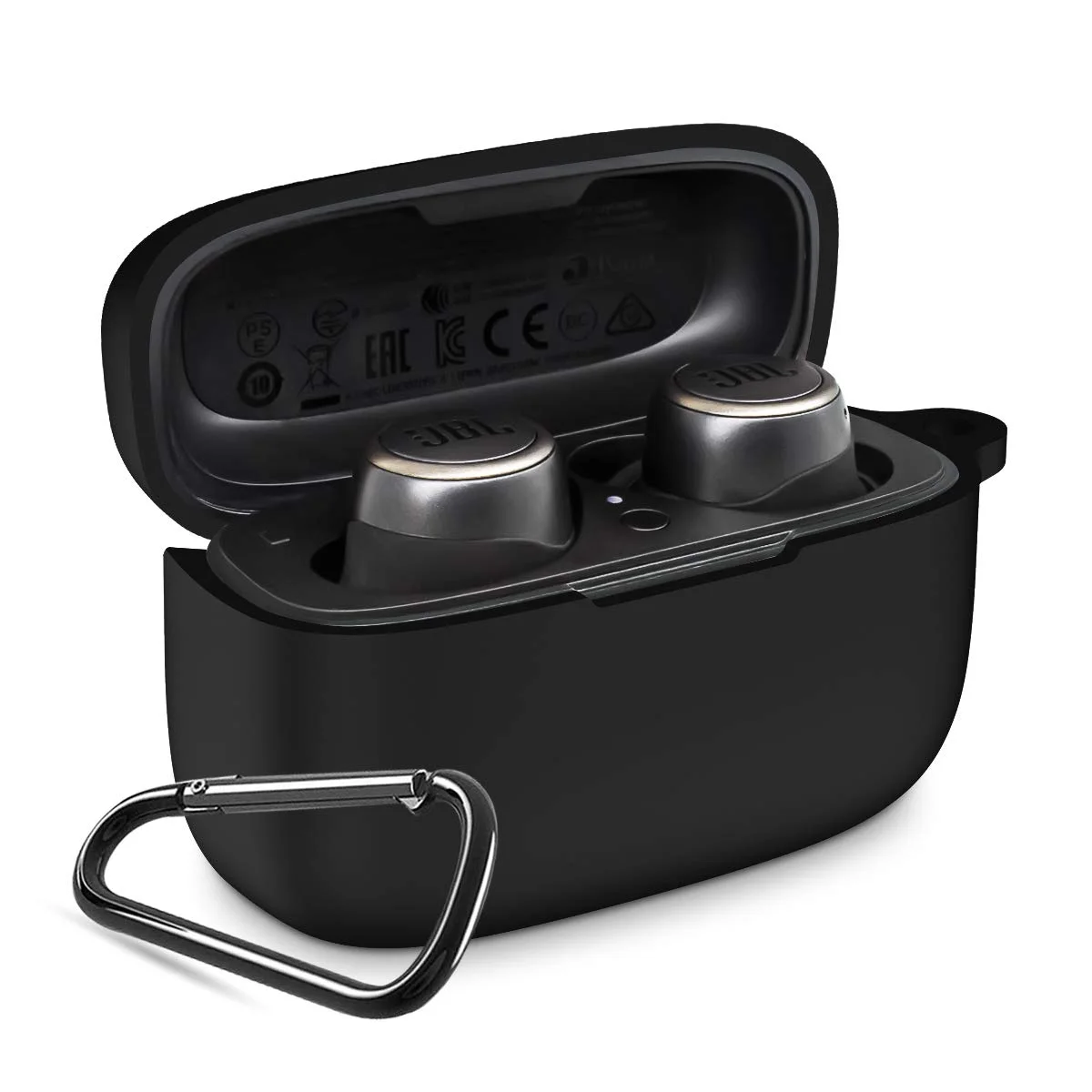 

Anti-Lost Shockproof Easy Carrying Protective Silicone Skin Case Cover for JBL Live 300 True Wireless Earbuds Charging Case