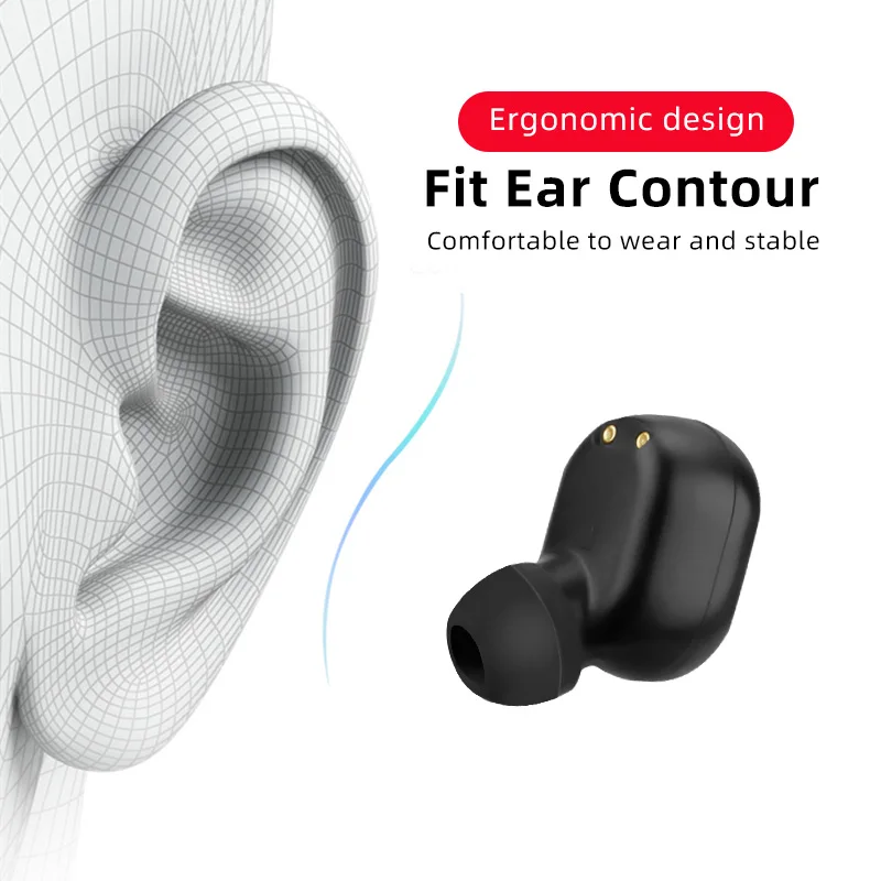 M1HIFI TWS Bluetooth наушники IPX6 водонепроницаемые V5.0 наушники беспроводные наушники для Andorid Ios с зарядной коробкой 350 мАч noise canceling headphone draadloze oordopjes ecouteur bluetooth sans fil fone de ouv