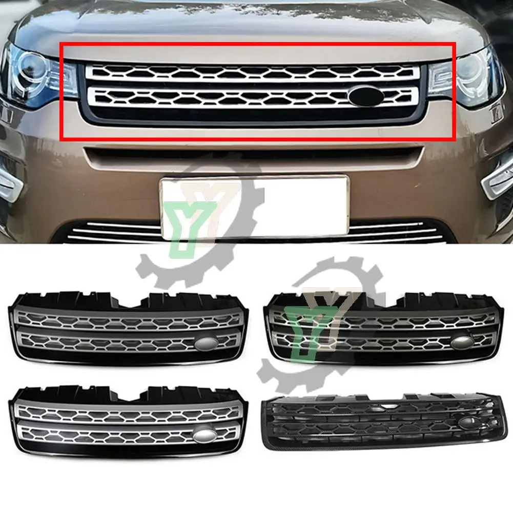 

Car Front Grille Upper Radiator Grill Exterior Grills Front Bumper For Land Rover Discovery Sport L550 2015 2016 2017 2018 2019