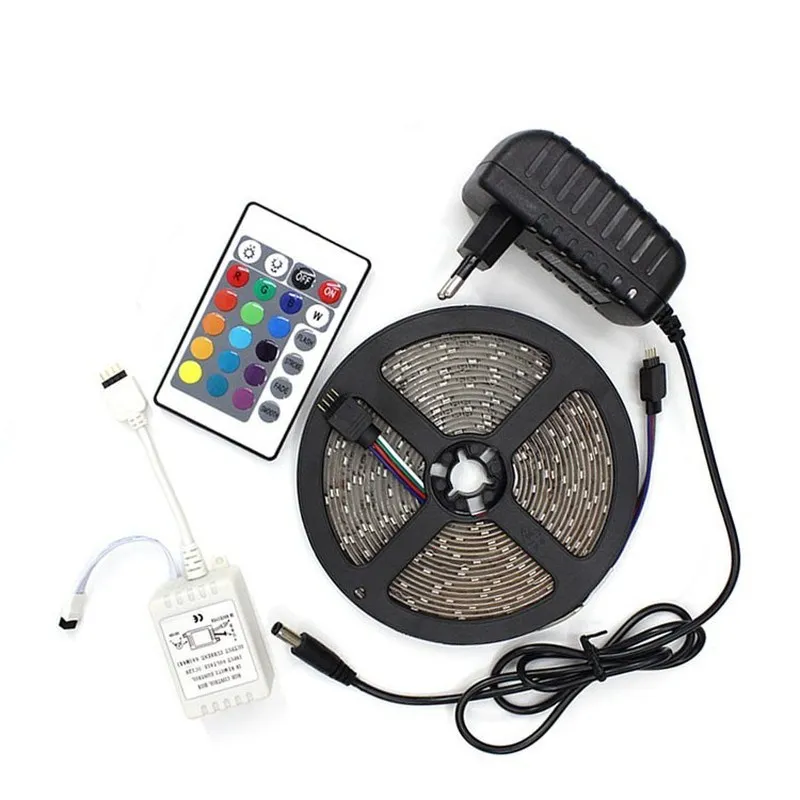 Светодиодная лента RGB 2535 SMD 2835 водонепроницаемая гибкая светильник 5 м Диодная