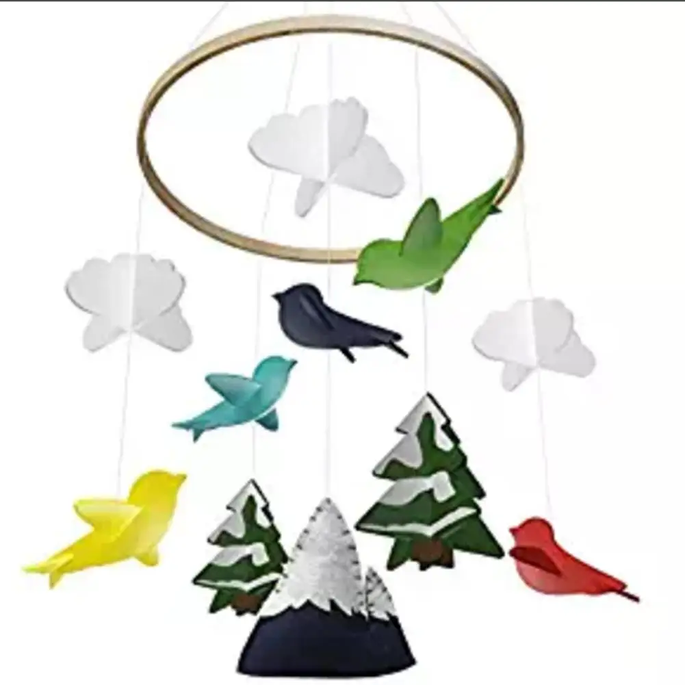 Мобильное подвесное украшение войлок для спальни мальчиков/девочек детская