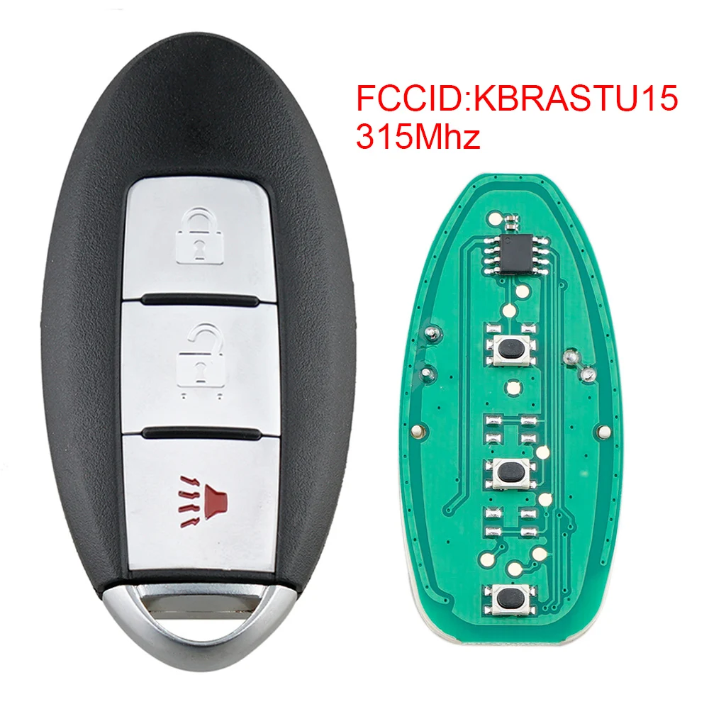 Дистанционный Автомобильный ключ для замены 315 МГц 3 кнопки модифицированный