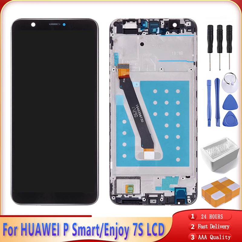 ЖК дисплей с сенсорным экраном 5 65 дюйма для Huawei P Smart FIG LX1 LX3 дигитайзер в сборе