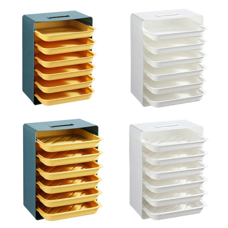 

Wall-Mounted Desktop Kitchen Preparation Plates Multi-Layer Trays Side Dish Household Vegetable Storage Rack Organizer