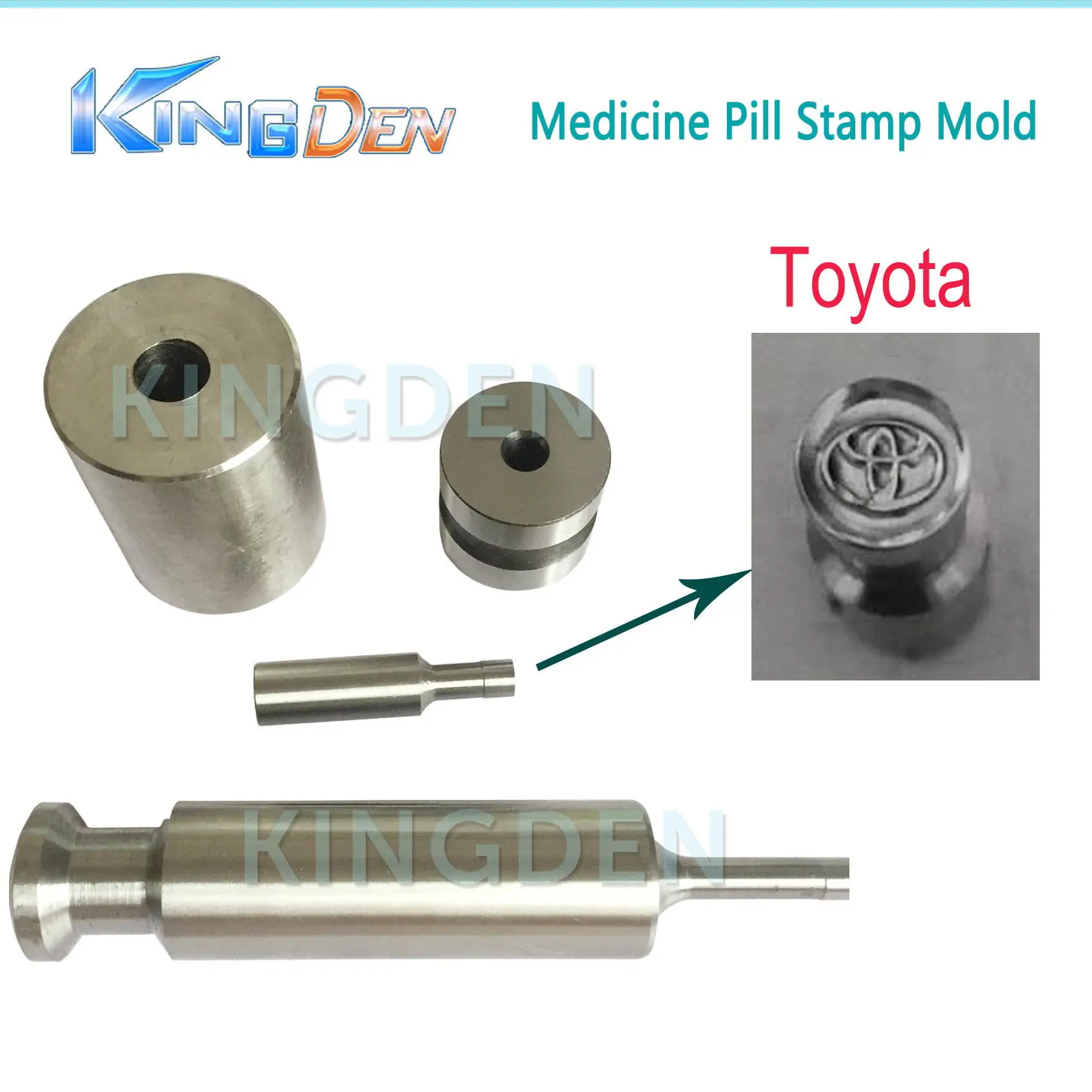 Toyota 8mm KINGDEN небольшой ручной домашний молоток стучать таблетка пресс-машина Плесень ручной работы, чтобы сделать западные таблетки - Цвет: Toyota 8mm
