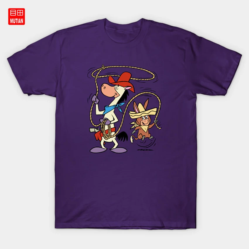 Футболка Quick Draw McGraw &amp Baba Looey Юмористическая забавная ковбойская ретро-футболка