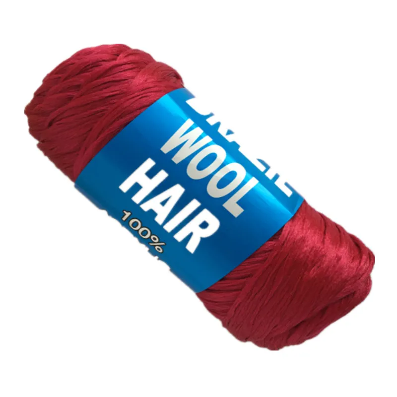 Фабричная оптовая продажа 27 пряди Бразильская шерстяная пряжа для волос