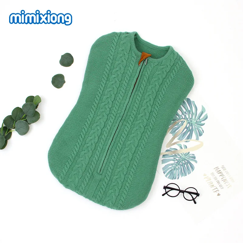 

Ins 2019 new solid color zipper baby sleeping bag