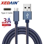 Кабель 3A типа C для Xiaomi Redmi Note 7, быстрая зарядка USB-C, кабель Type-C для Samsung Galaxy S9, S8 Plus, S10