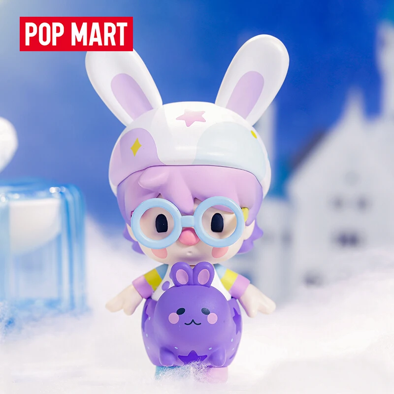 POP MART-figuras de acci&oacute;n Kawaii para beb&eacute;s, mu&ntilde;ecos coleccionables de animales, caja completa, Env&iacute;o Gratis-5