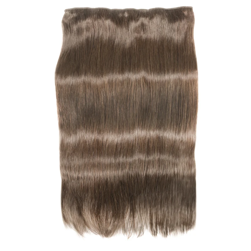 

Clip In One Piece Human Hair Extensions Straight Brazilian Light Dark Brown #1#1B #4 #8 #613 Blonde #27 #32 Remy 80g 100g 120g