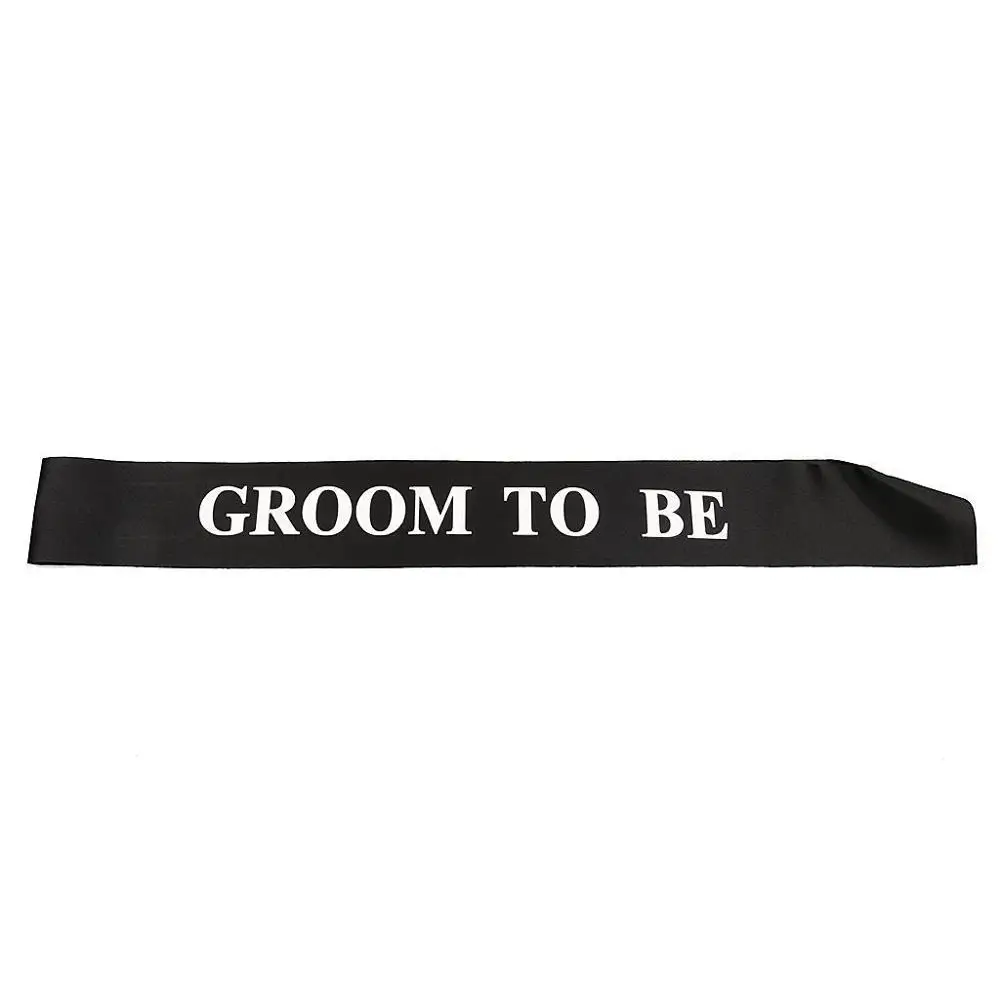 White Забавная надпись "Groom to be" створки для мальчишник бакалавра вечерние украшения идей Свадебные Обручение свадебный душ пользу подарки - Цвет: White