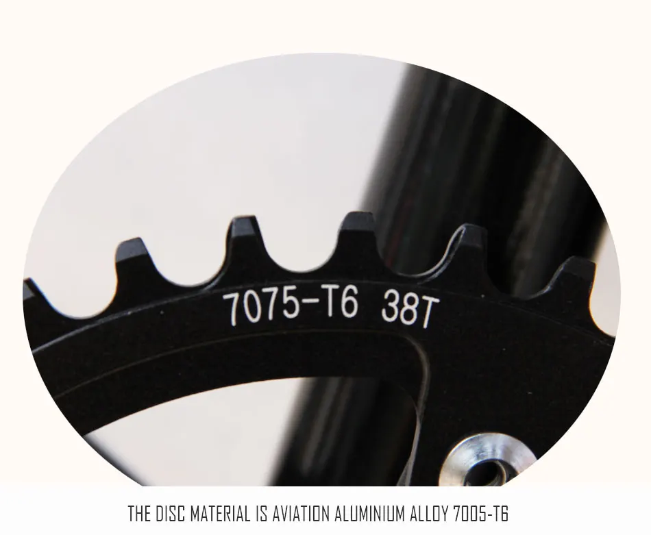 Goodtaste Fahrrad kurbel kettenblatt 104BCD MTB велосипед Kurbel алюминиевый Legierung Mit Boden Kurbel 170 platte rot 32T 34T 36T 38T