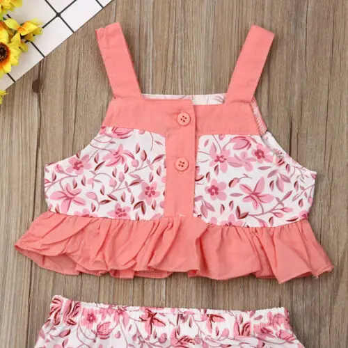 Модные детские нагрудники для малышей одежда девочек футболка с оборкой топы +