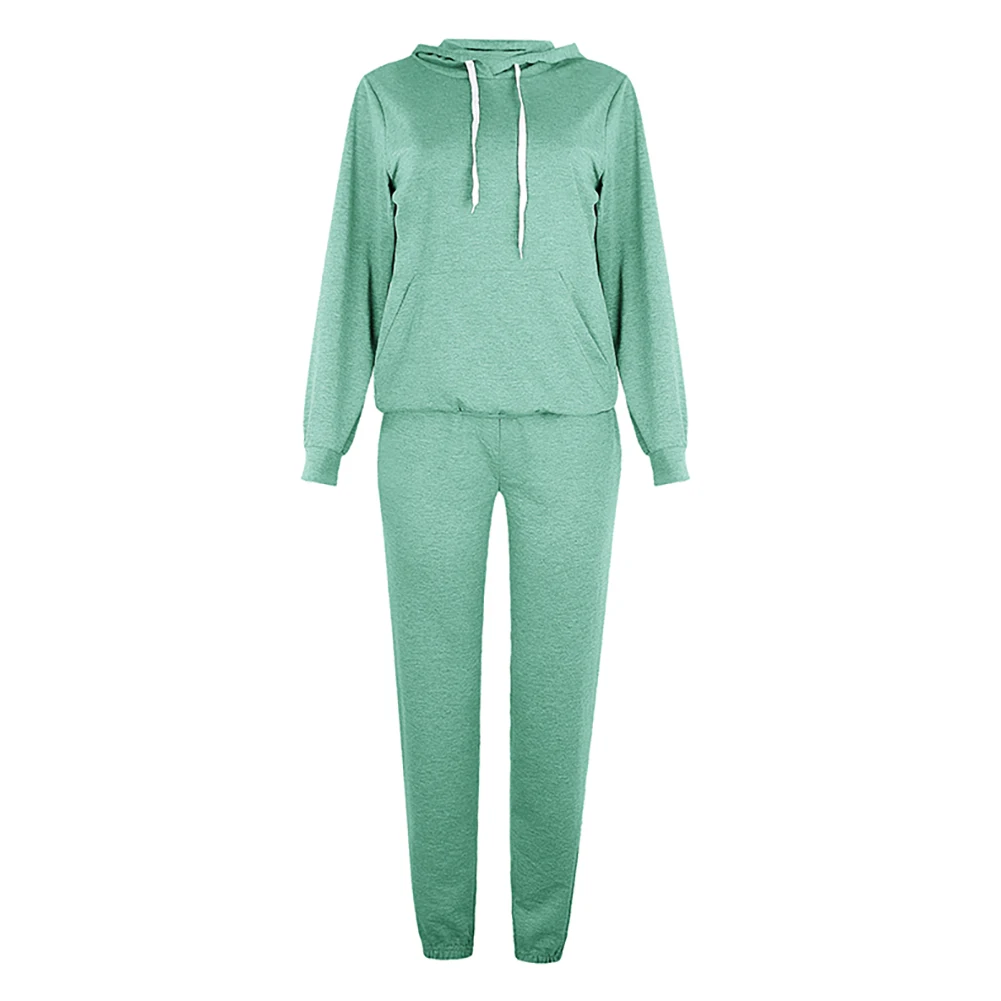

tracksuit Autumn Long Sleeve Hoodie Sweatshirt Skinny Pants Tracksuit Sports Outfit two piece set women