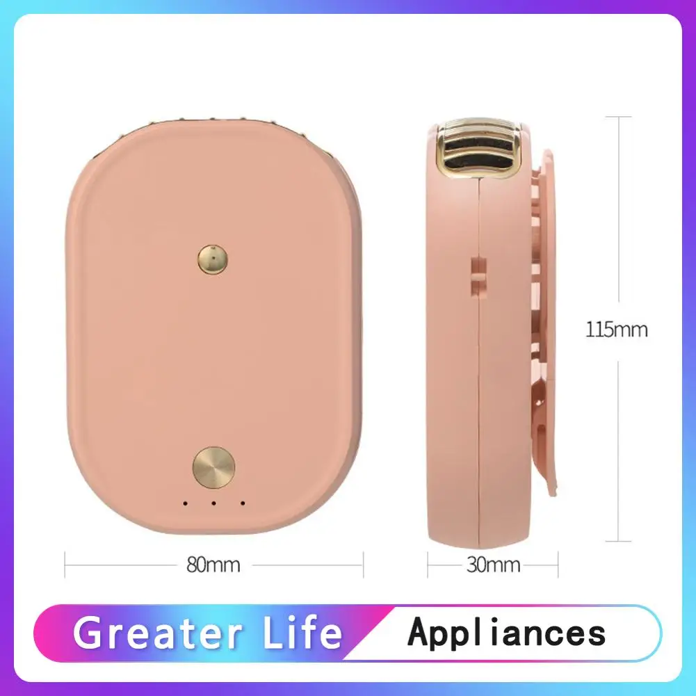 

USB Hanging Neck Fan Summer Waist Clip Outdoor Sport Travel Personal Desktop Portable Office Outdoor Travel Energy Source Fan
