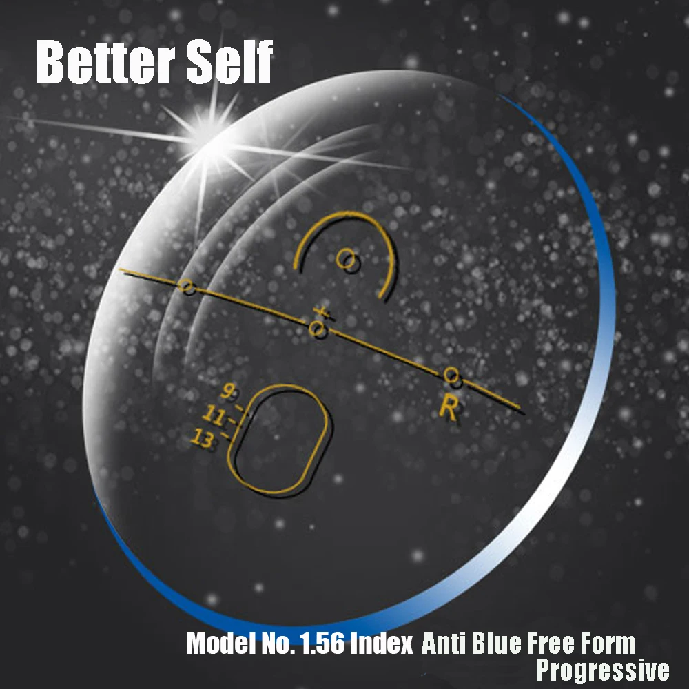 По рецепту пресбиопии Линзы для очков на заказ 1 56 индекс MR 8 анти синий Бесплатная